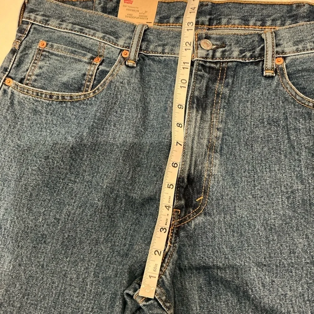 Levi's Strauss 550 Relaxed Fit Jeans High Waist Straight Leg Size 38 x 34  New